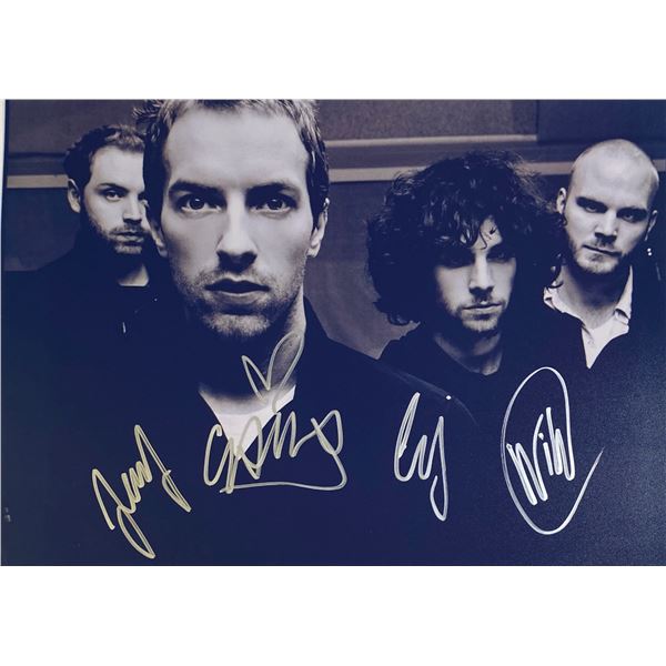 Autograph Signed  Coldplay Photo