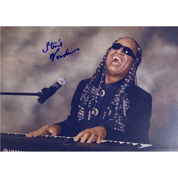 Autograph Signed  Stevie Wonder Photo