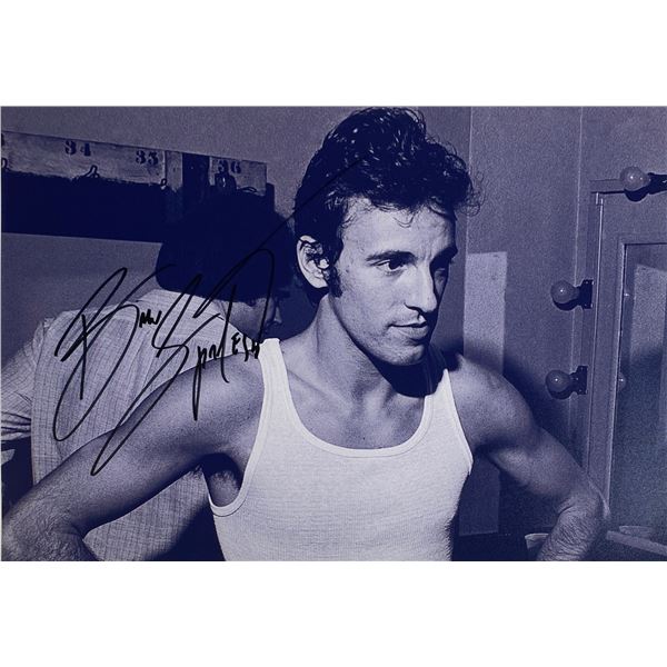 Autograph Signed  Bruce Springsteen Photo