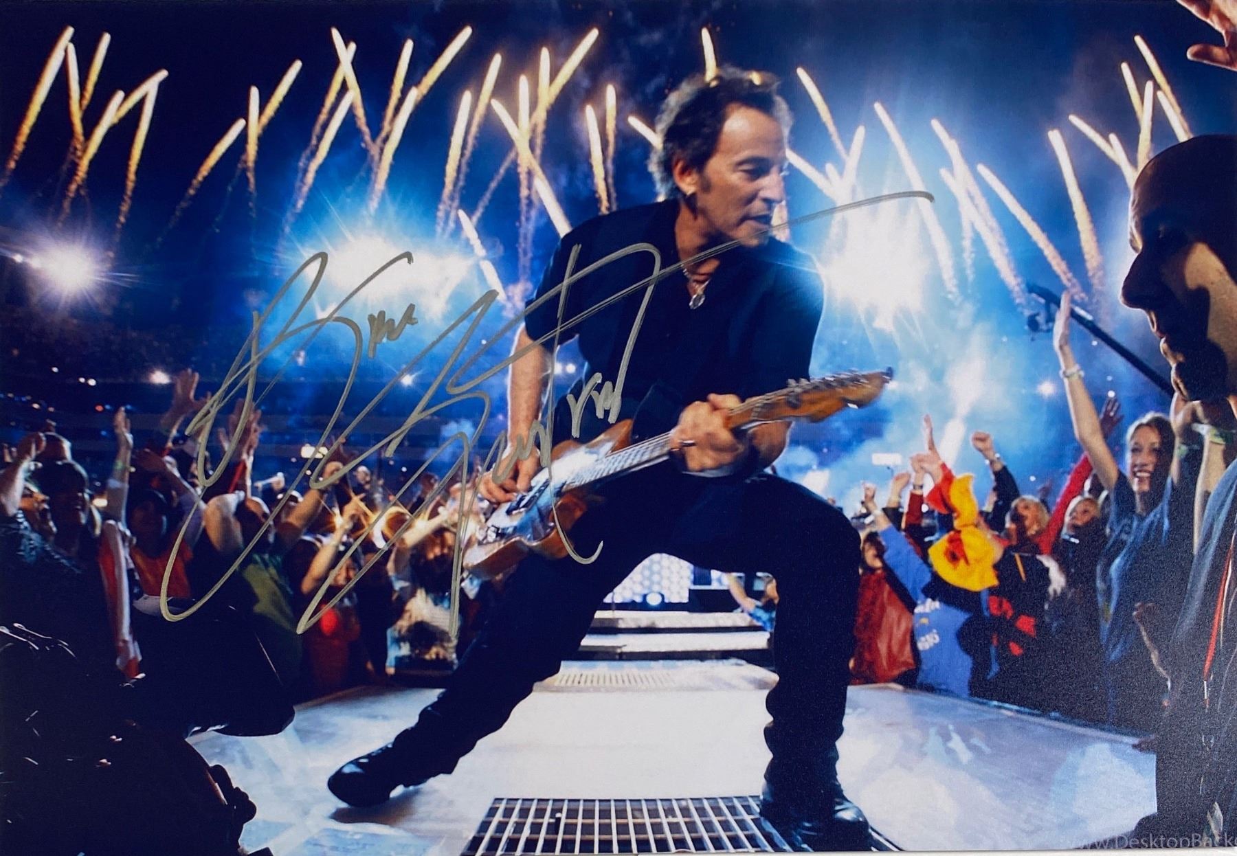 Springsteen Signed Autographed Autograph Signed Bruce Springsteen Photo