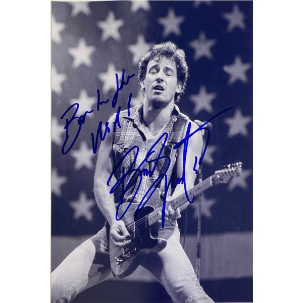 Autograph Signed  Bruce Springsteen Photo