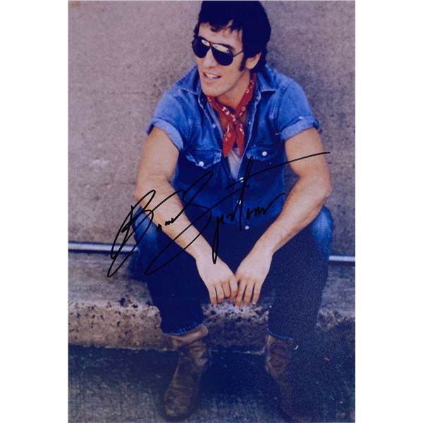Autograph Signed  Bruce Springsteen Photo