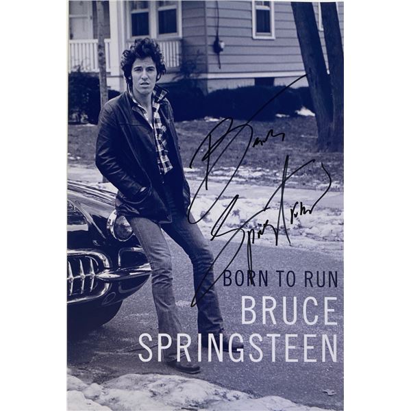 Autograph Signed  Bruce Springsteen Photo