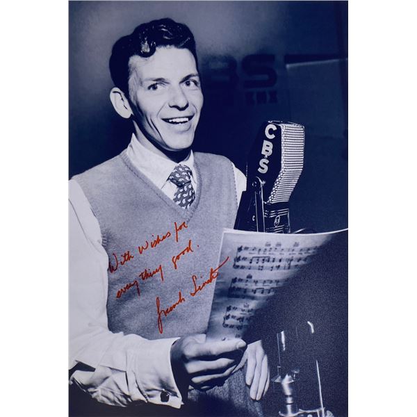 Autograph Signed  Frank Sinatra Photo