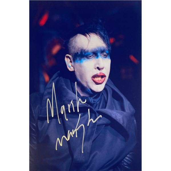 Autograph Signed  Marilyn Manson Photo