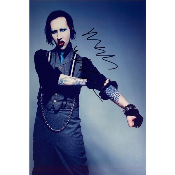 Autograph Signed  Marilyn Manson Photo
