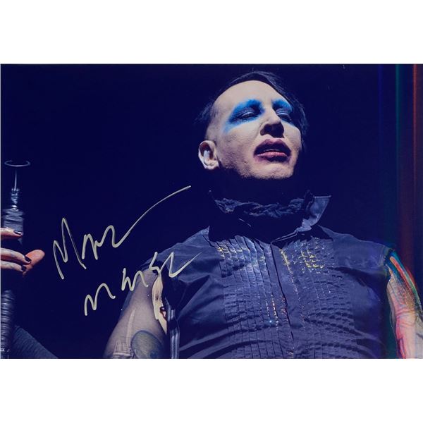 Autograph Signed  Marilyn Manson Photo