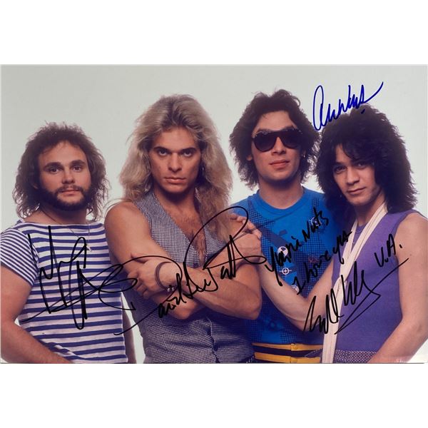 Autograph Signed  Van Halen Photo