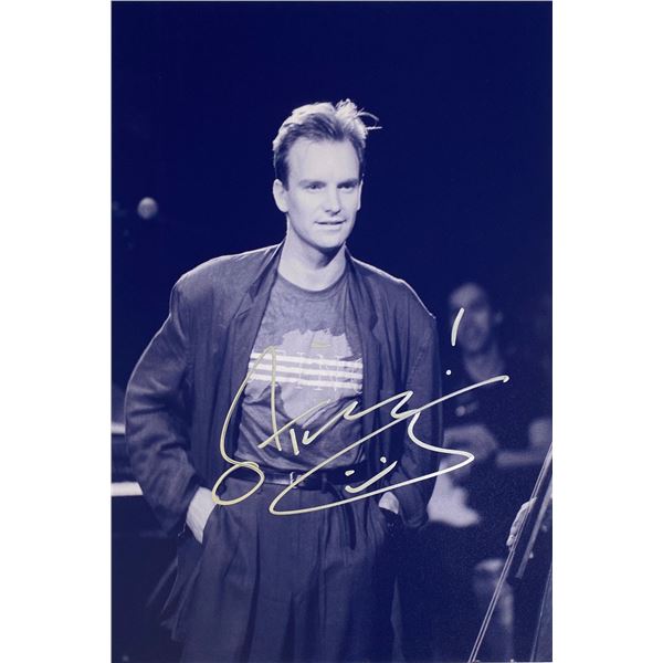 Autograph Signed  Sting Photo