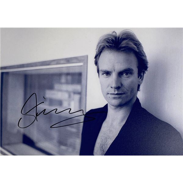 Autograph Signed  Sting Photo