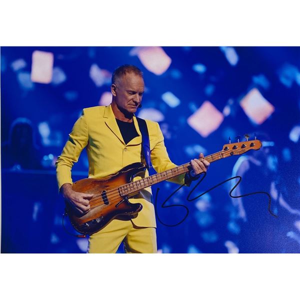 Autograph Signed  Sting Photo