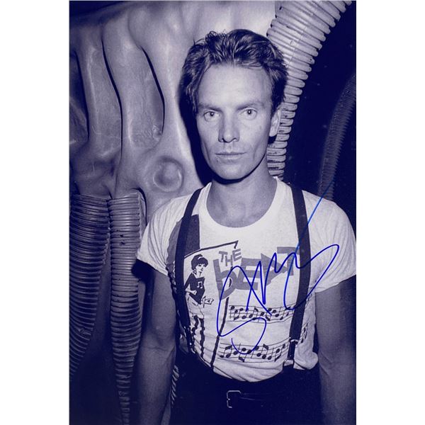 Autograph Signed  Sting Photo