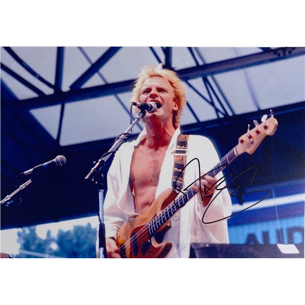 Autograph Signed  Sting Photo