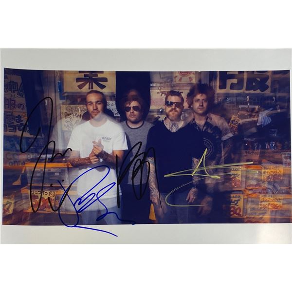 Autograph Signed  Fall Out Boy Photo