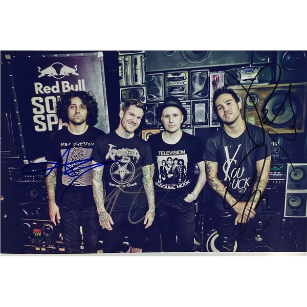 Autograph Signed  Fall Out Boy Photo