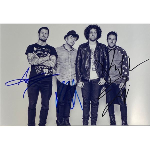 Autograph Signed  Fall Out Boy Photo
