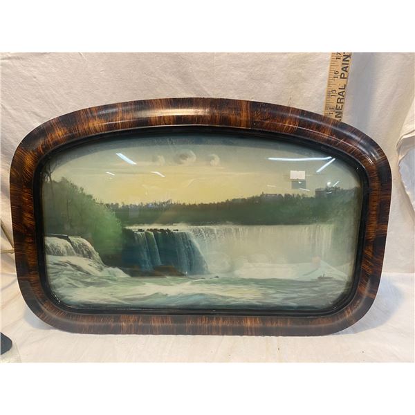 Antique frame curved glass