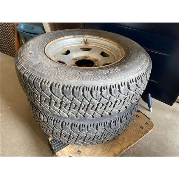 2 tires on rims P215/75R15