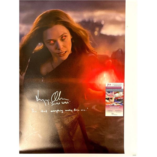Autograph Signed WandaVision JSA Poster