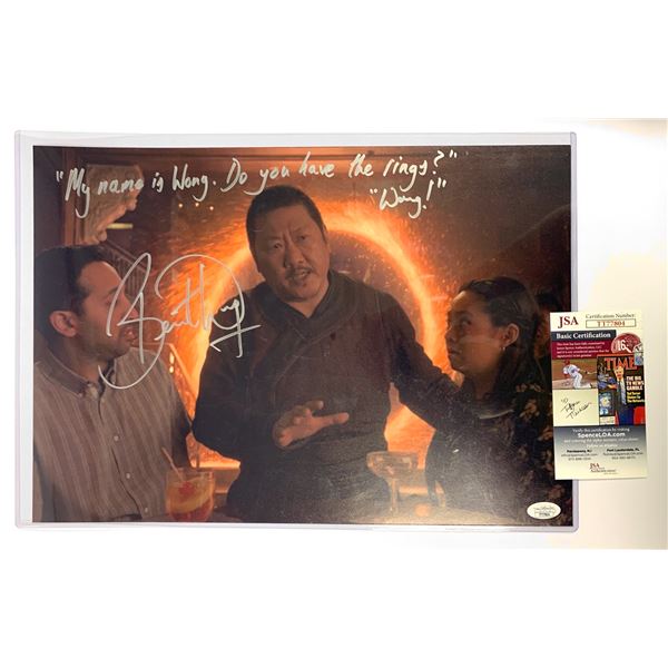 Signed Benedict Wong JSA Poster