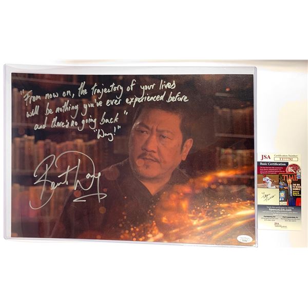 Signed Benedict Wong JSA Poster