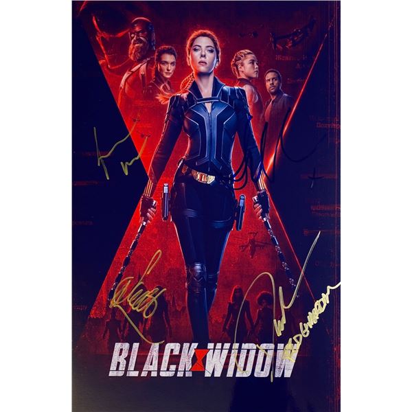 Autograph Signed Black Widow Photo