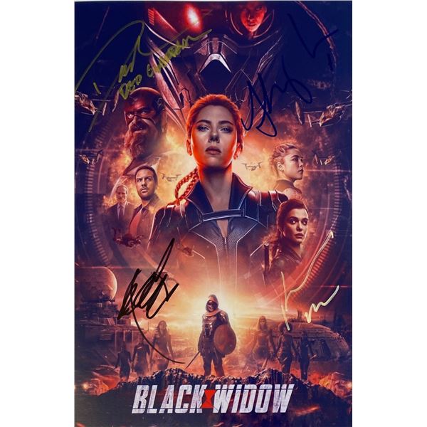 Autograph Signed Black Widow Photo