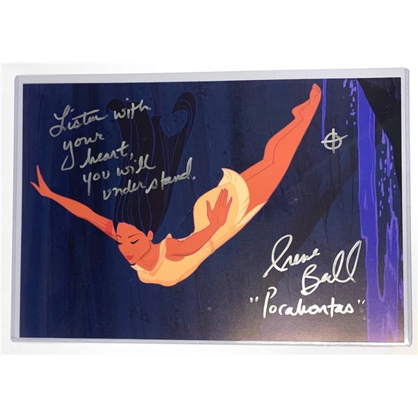 Signed Pocahontas Offical PIX Photo
