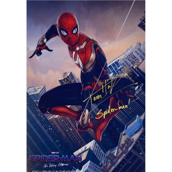 Autograph Signed Spiderman No Way Home Photo