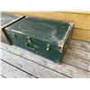 Image 1 : Military Travel Trunk , Green
