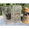 Image 3 : THREE Beer Steins, Two plastic and one ceramic