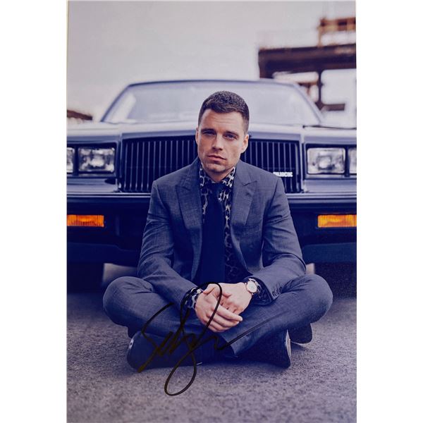 Autograph Signed Sebastian Stan Photo