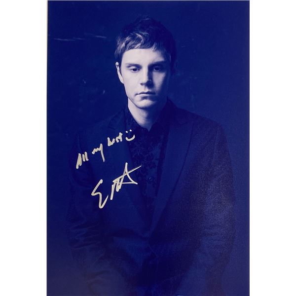 Autograph Signed Evan Peters Photo