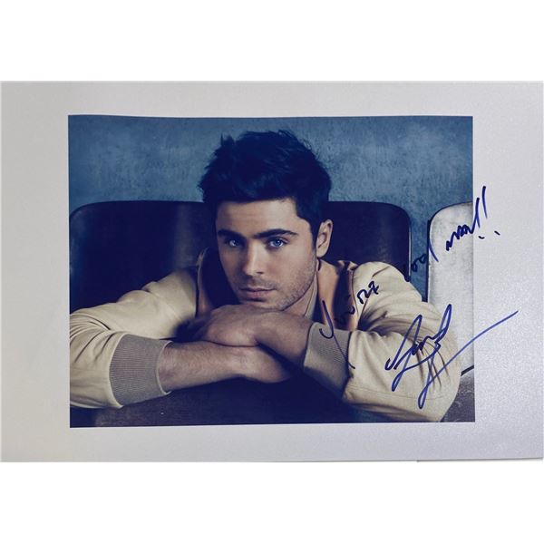 Autograph Signed Zac Efron Photo