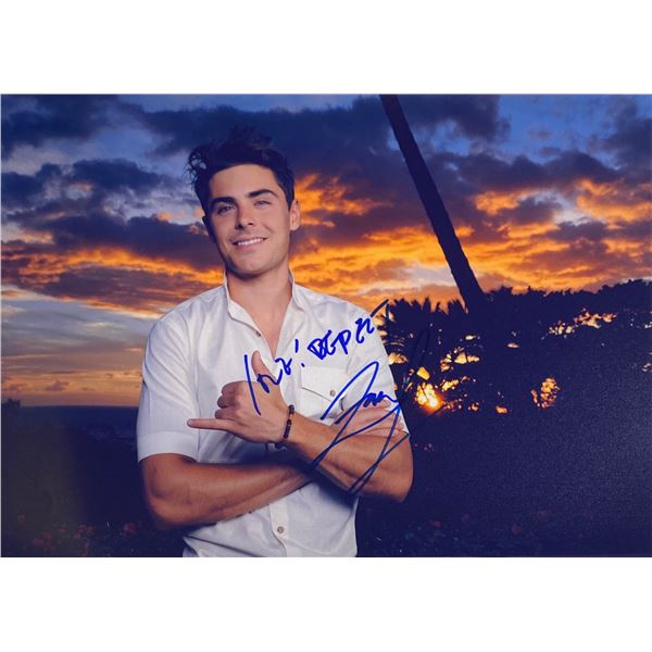 Autograph Signed Zac Efron Photo
