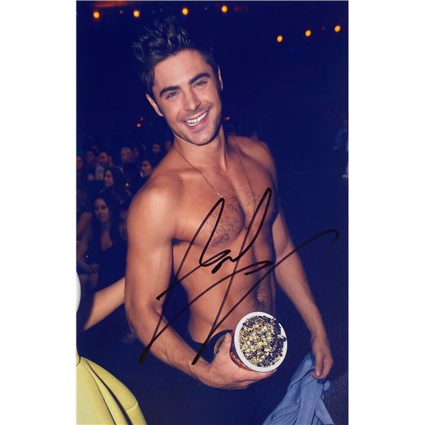Autograph Signed Zac Efron Photo