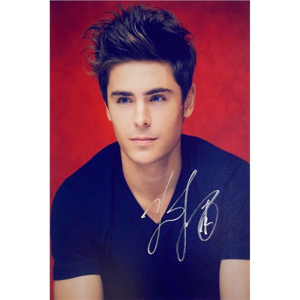 Autograph Signed Zac Efron Photo