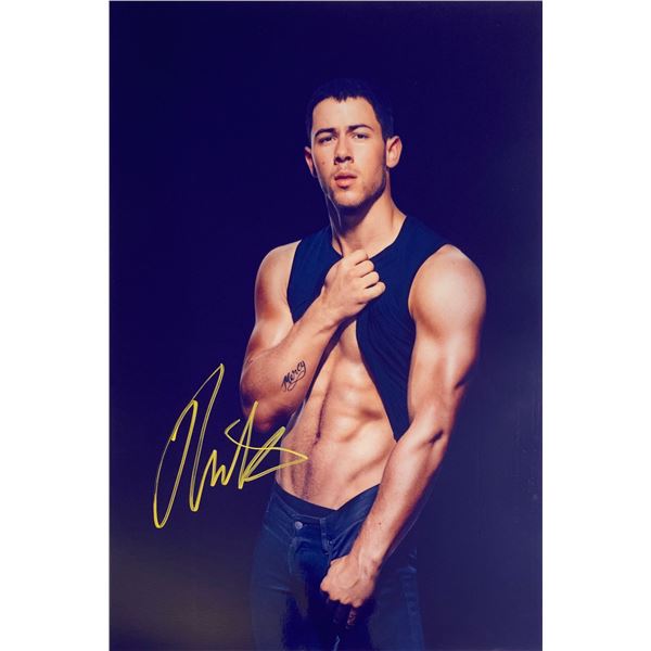 Autograph Signed Nick Jonas Photo