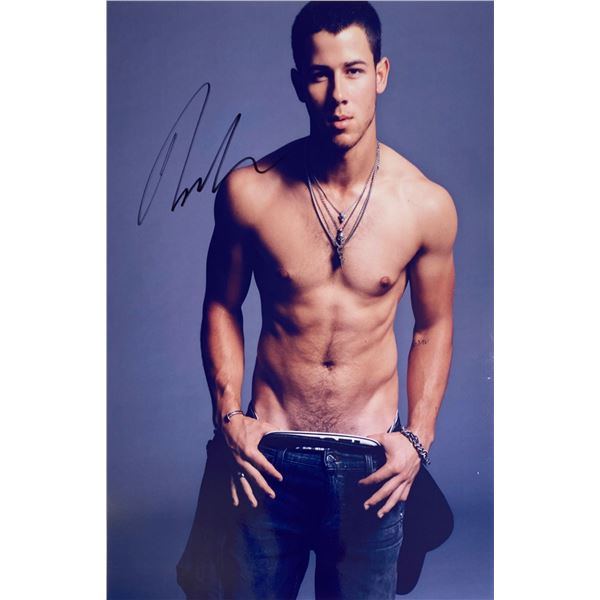 Autograph Signed Nick Jonas Photo