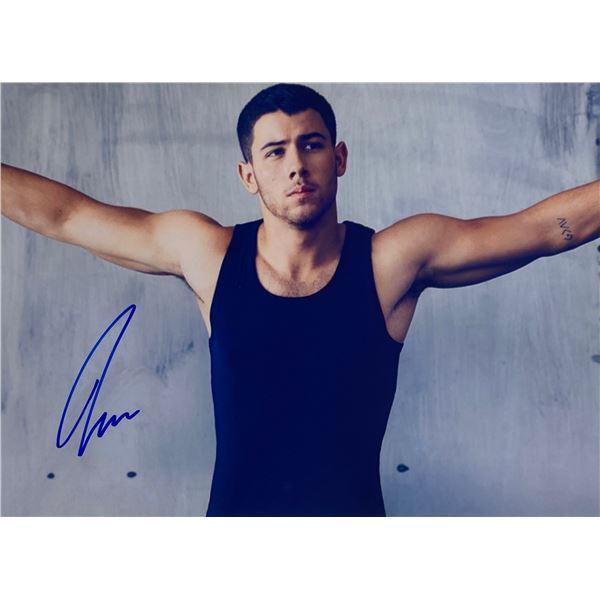 Autograph Signed Nick Jonas Photo