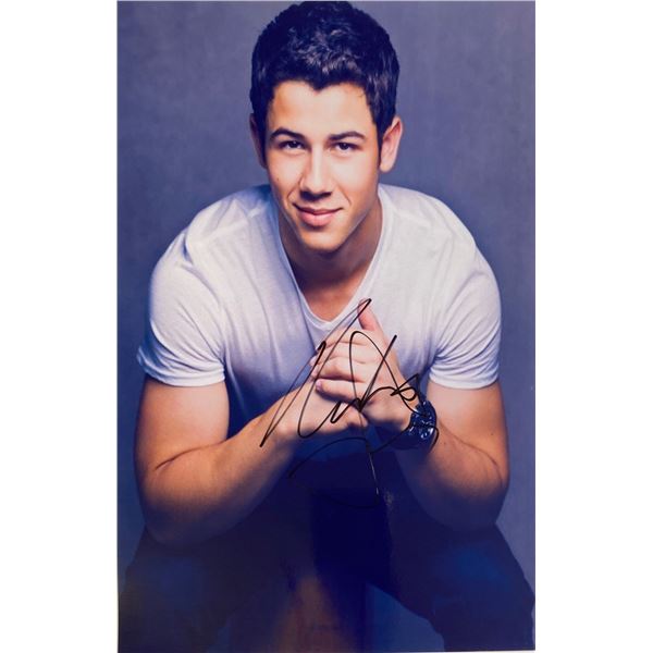 Autograph Signed Nick Jonas Photo