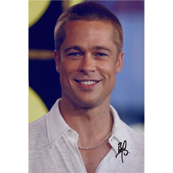 Autograph Signed Brad Pitt Photo