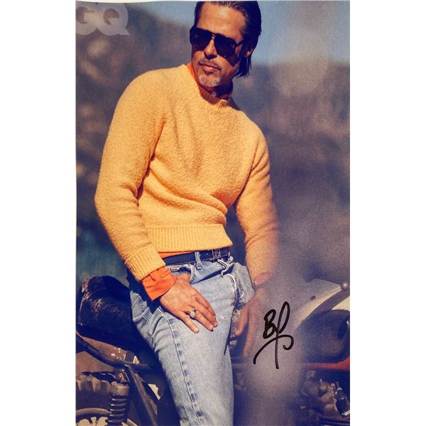 Autograph Signed Brad Pitt Photo