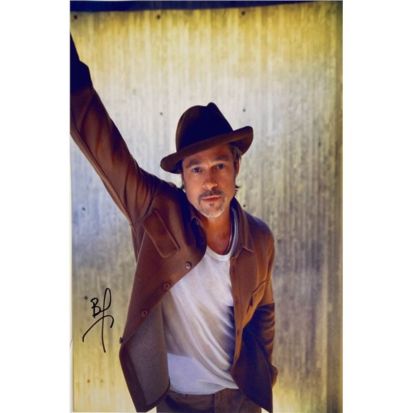Autograph Signed Brad Pitt Photo