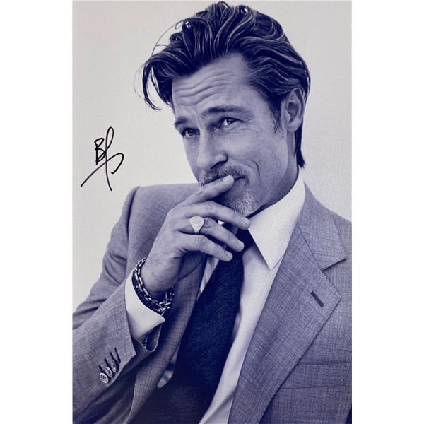 Autograph Signed Brad Pitt Photo