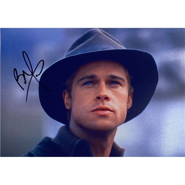 Autograph Signed Brad Pitt Photo