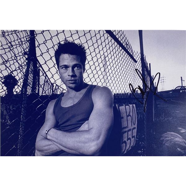 Autograph Signed Brad Pitt Photo