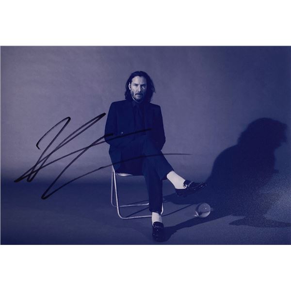 Autograph Signed Keanu Reeves Photo