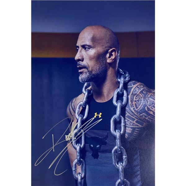 Autograph Signed  Dwayne Johnson Photo