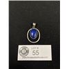 Image 1 : Vintage Sterling w/ Lapis Lazuli Pendant